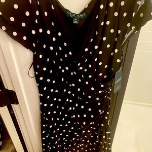 Ralph Lauren Polka Dot Swing Dress